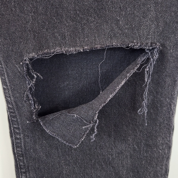 Abercrombie & Fitch 26 Short Curve Love '90s Straight Ultra High Rise Jean Black - Picture 7 of 16